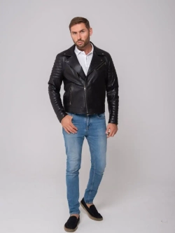 Косуха мужская  кожаная,  куртка мужская