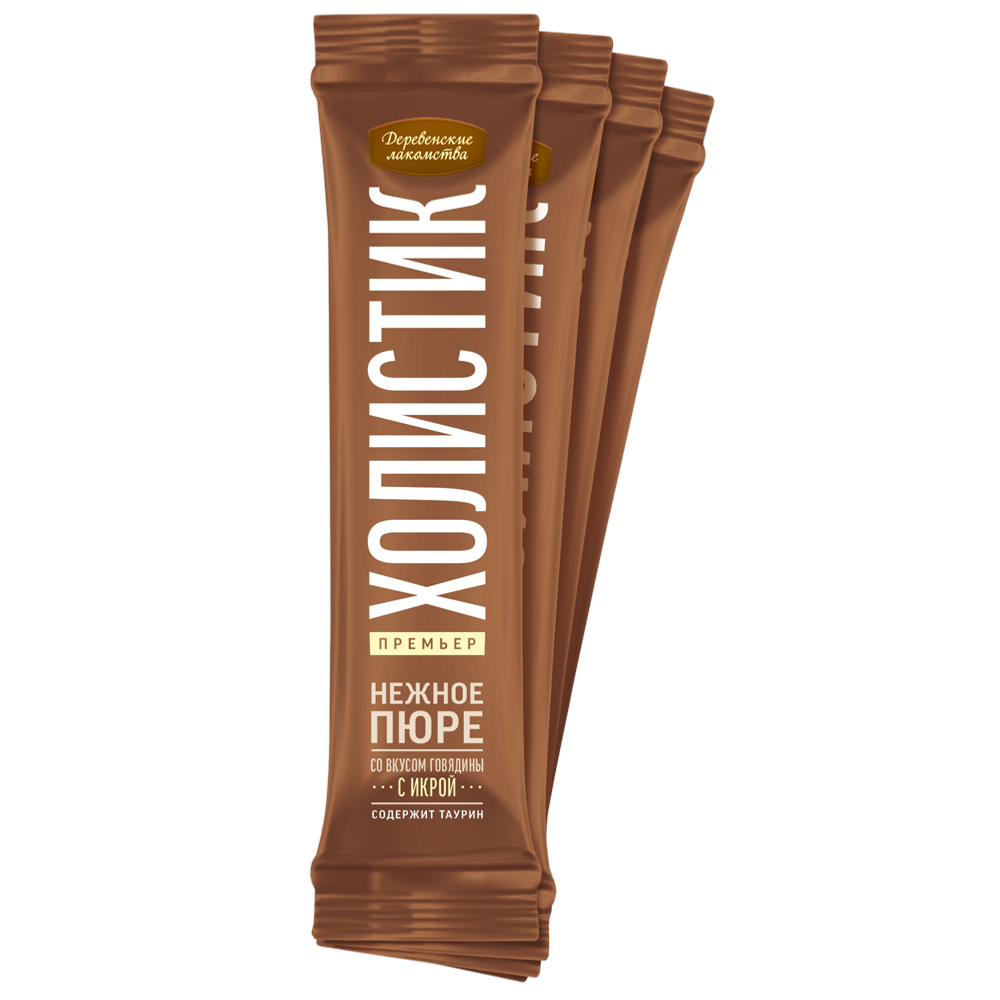 Нежное пюре со вкусом говядины Холистик премьер, Деревенские лакомства 40г