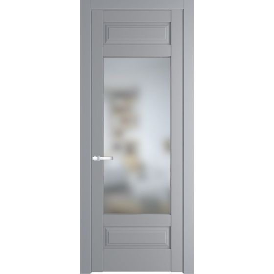 Межкомнатная дверь эмаль Profil Doors 4.3.3PD смоки остеклённая