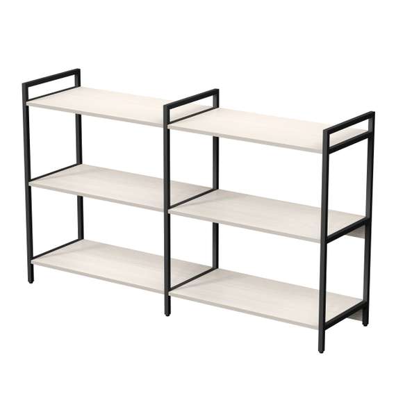 10ССД.3.800 Стеллаж средний двойной 3 полки, широкий (1580*400*952)