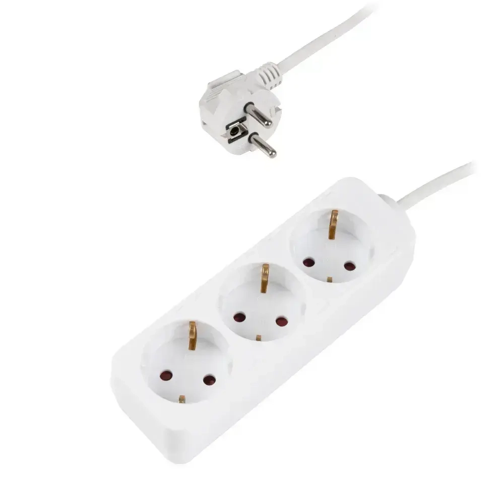 Удлинитель бытовой ФАZA с заземлением и выключением 3 гнезда 1,5 метра FEG-03-150