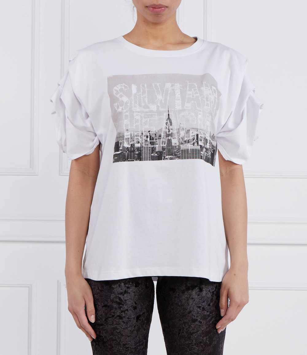 Футболка ФУТБОЛКА RAMOIZ Silvian Heach - белый(GPP23084TS)