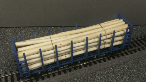 Платформа для первозки леса с бревнами, СССР