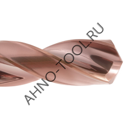 Сверло  5.2мм  твердосплавное 3D без подвода СОЖ. SP-X800030520 VHM AHNO по стали, чугуну, нерж. и ж