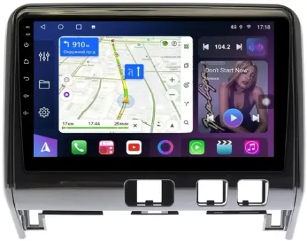 Магнитола для Nissan Serena C27 2016-2019 (рамка глянцевая) - FarCar 9541BL монитор 10" QLED на Android 13, 8 ядер (TS18), CarPlay, 4G SIM-слот