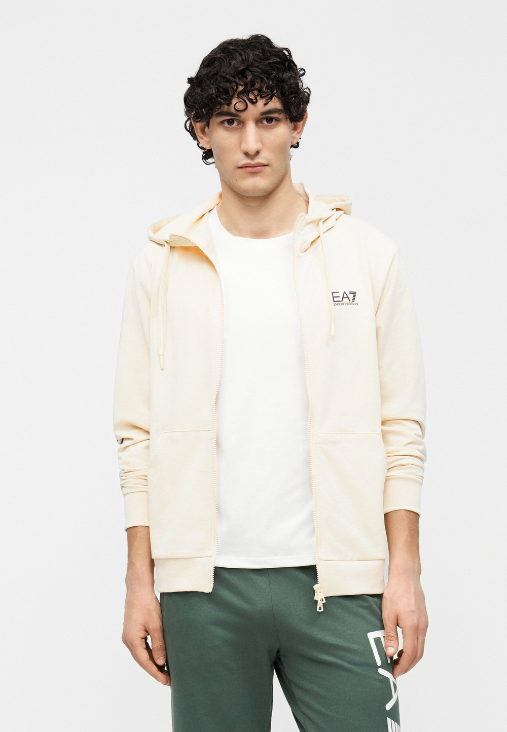 EA7 Emporio Armani UNISEX - Толстовка на молнии - туман/молоко