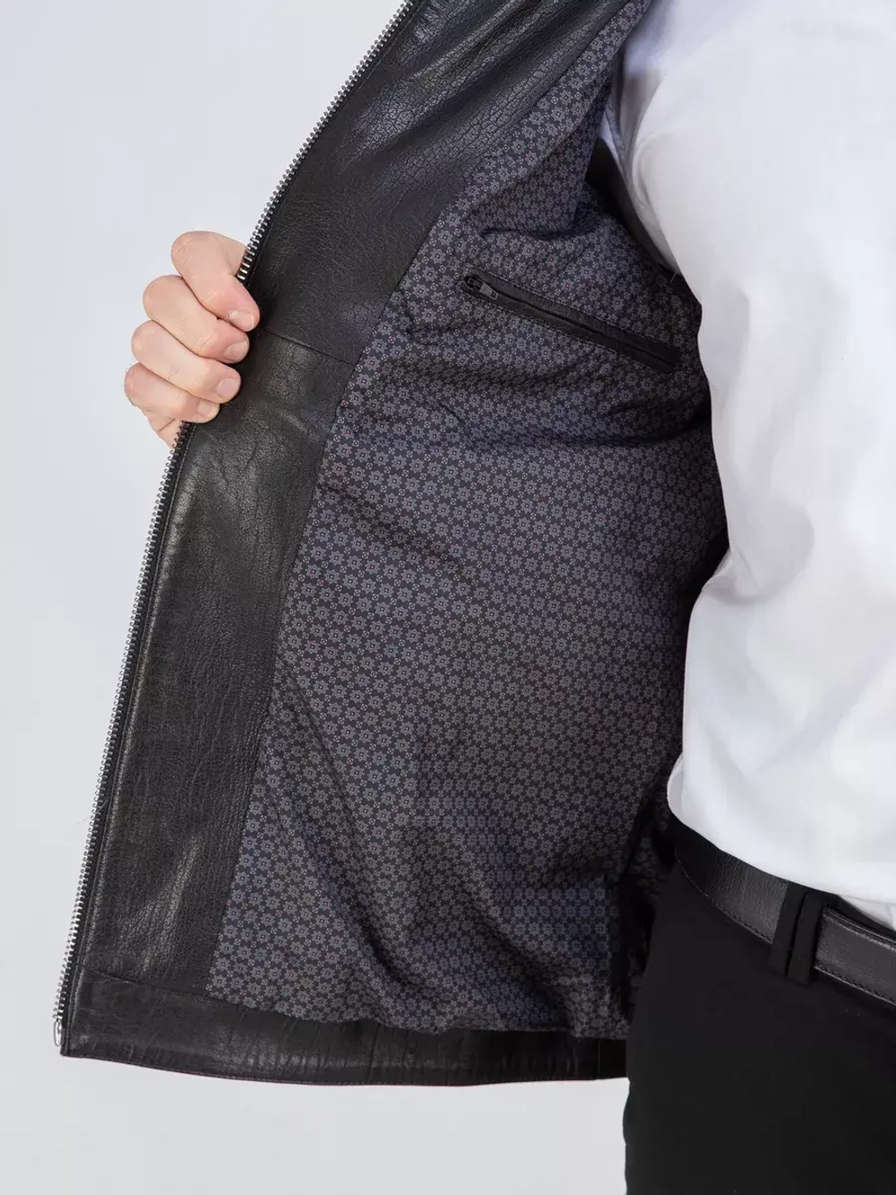 Куртка кожаная демисезонная Турция