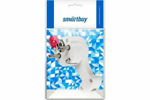 Вилка угловая плоская 8мм с/з с кольцом белая 16А 240В SBE 16-P11-w