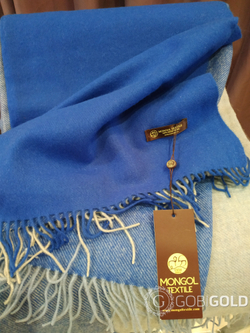 Плед из 100% шерсти ягненка 150x200 см. (MONGOLTEXTILE) - MT046(2)