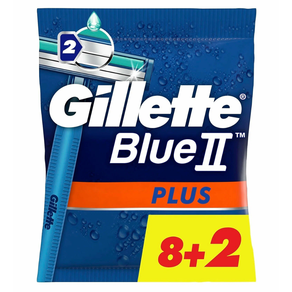 Бритвенный станок Gillette Blue2 Plus 10 шт