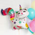 кошка радужная (единорог) шар
