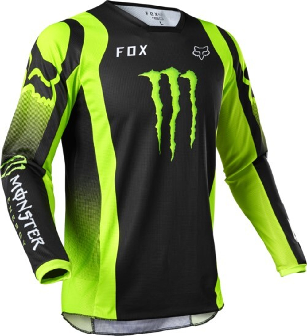 Мотоджерси Fox 180 Monster Jersey (Black, M, 2024 (28142-001-M))