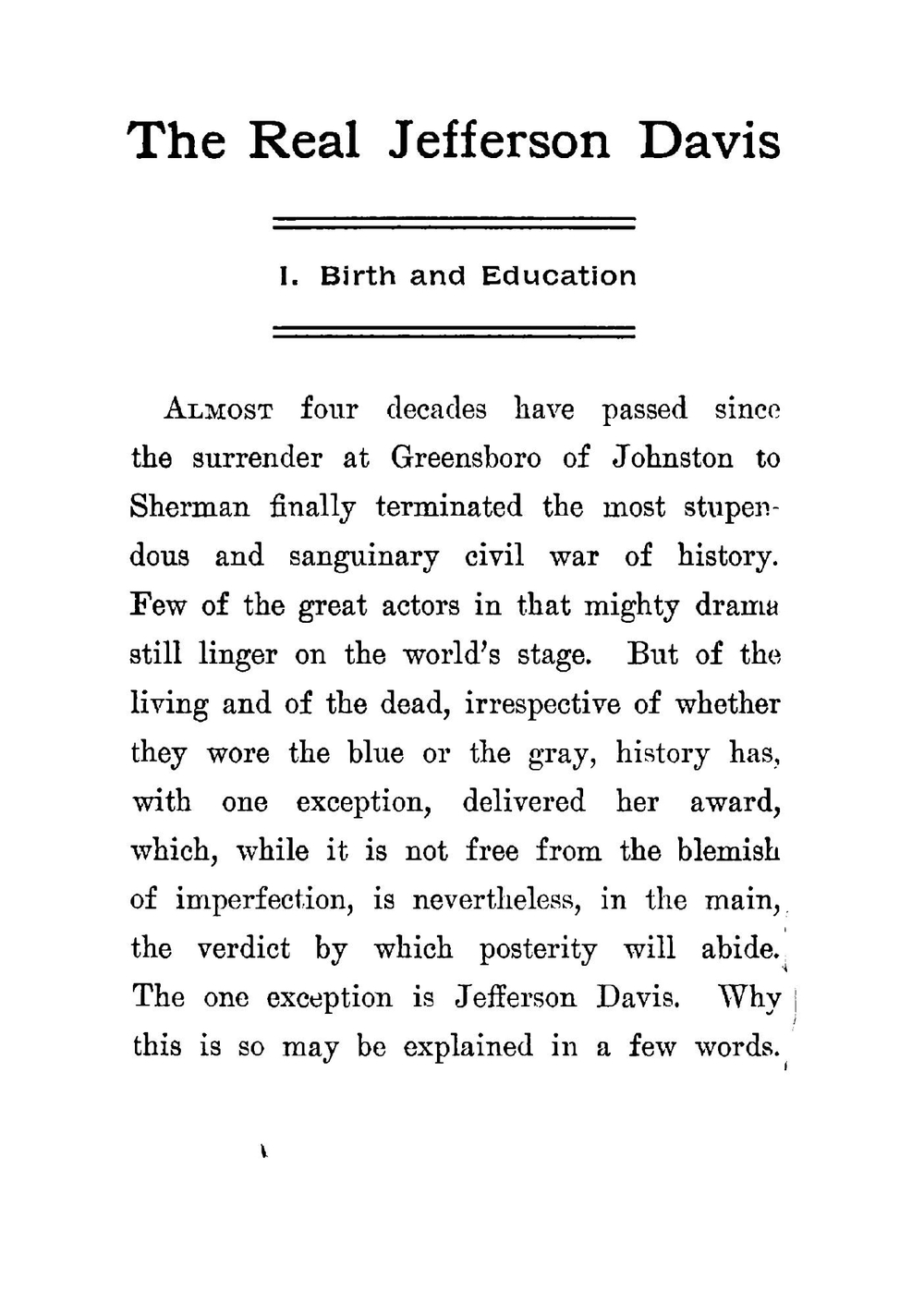 The real Jefferson Davis | Knight Landon