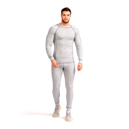 Комплект мужского термобелья Shilco (серый меланж) фото 2