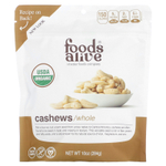 Foods Alive, органические орехи кешью, цельные, 284 г (10 унций)