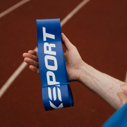 ITEX SPORT резинка для подтягивания на турнике, эспандер ленточный синий (сопротивление 30-80 кг), оптом