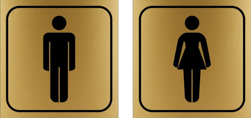 Таблички "На дверь туалета"