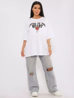 Футболка женская оверсайз принт