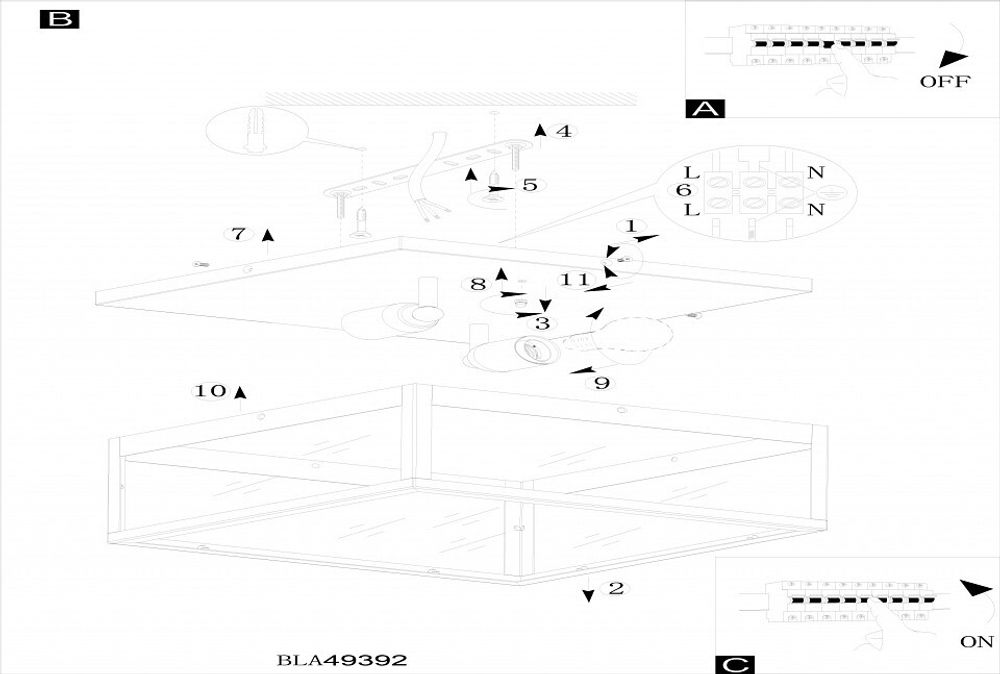 Накладной светильник Eglo Charterhouse 49392