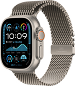 Часы Apple Watch Ultra 2, 49 мм, титан, миланский сетчатый браслет