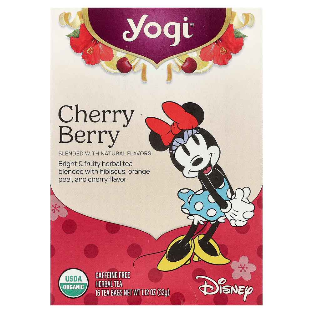 Yogi Tea, травяной чай, вишня, без кофеина, 16 чайных пакетиков, 32 г (1,12 унции)