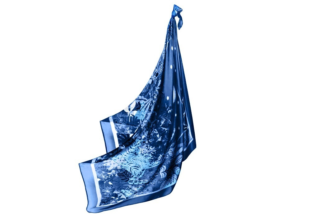 Платок REVE BLEUПлаток 100% Petrusse 105x105 Голубой