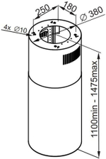 Кухонная вытяжка MAUNFELD Lee Isla 39 черный