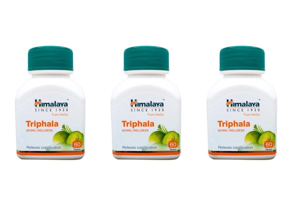 Таблетки Трифала Himalaya Herbals Triphala 60 таб 3 шт