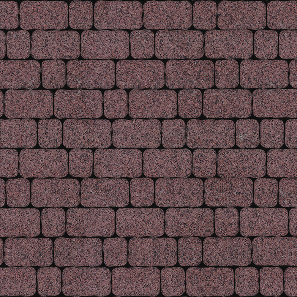 Тротуарная плитка Арена - Гранит+ Красный с черным, комплект из 2 видов плит