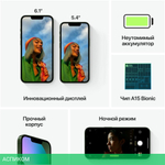 Смартфон Apple iPhone 13 128GB Midnight A2633 (MLPF3LZ/A)