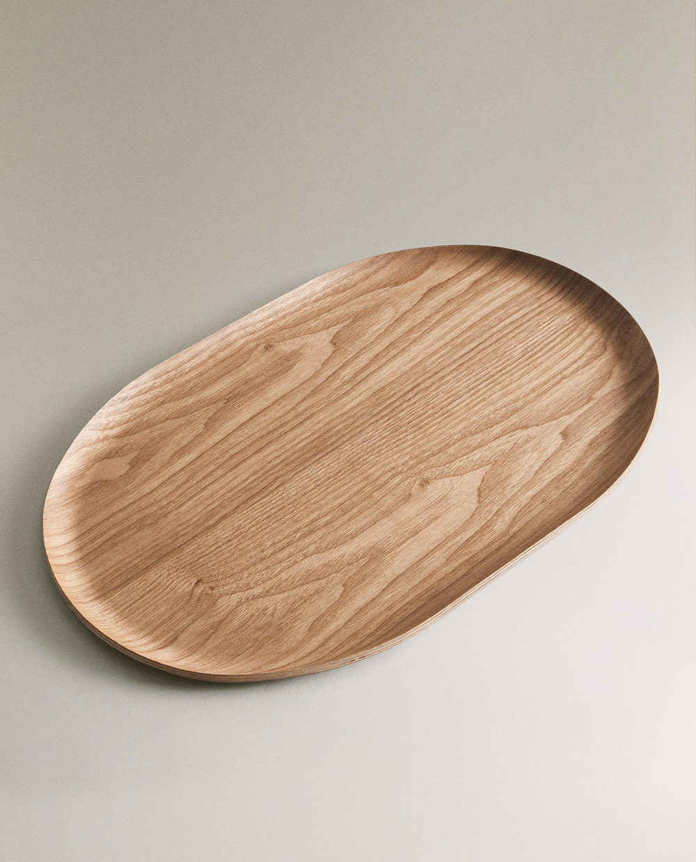 Zara Home Поднос из дерева, цвет бежевый, 40 см