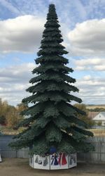 Уличная елка ствольная "Таежная" (пвх) от 11 до 21 м