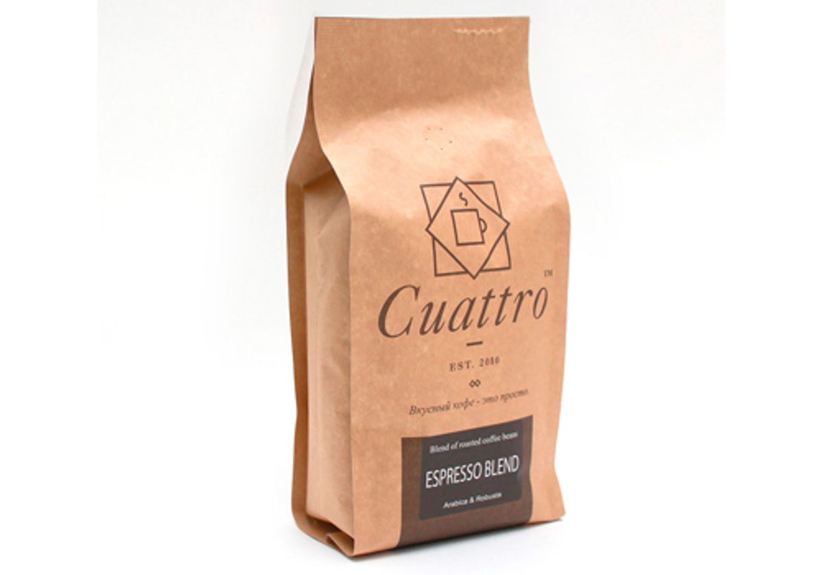 Кофе зерновой Cuattro Espresso Blend, 500г