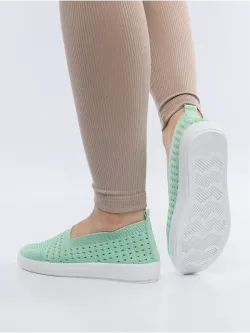 Мокасины летние текстильные