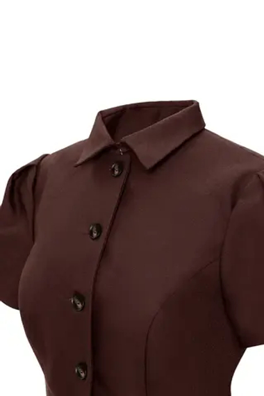 “Noir de Fleur” Жакет приталенный с коротким рукавом