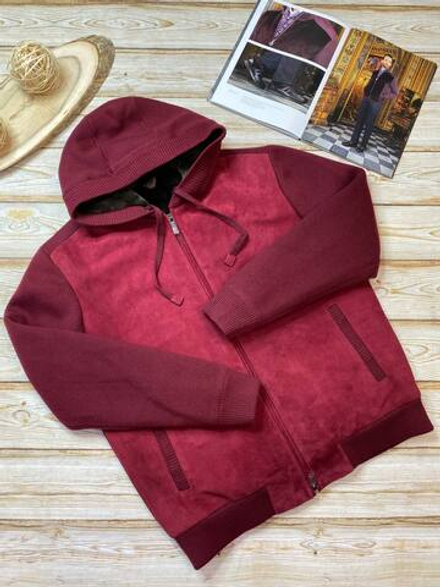 Замшевый бомбер Loro Piana на меху с кашемировыми рукавами