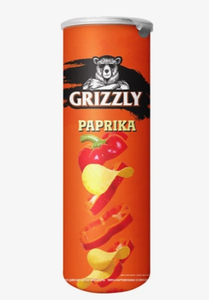 Чипсы Grizzly картофельные в тубусе, паприка 130 г