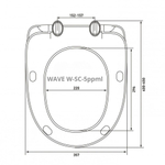 Сиденье д/унитаза  WAVE W-SC-5ppml полипроп микролифт БЕЛЫЙ глянец (Бореаль,Алькор,Хит,Мерида)  12