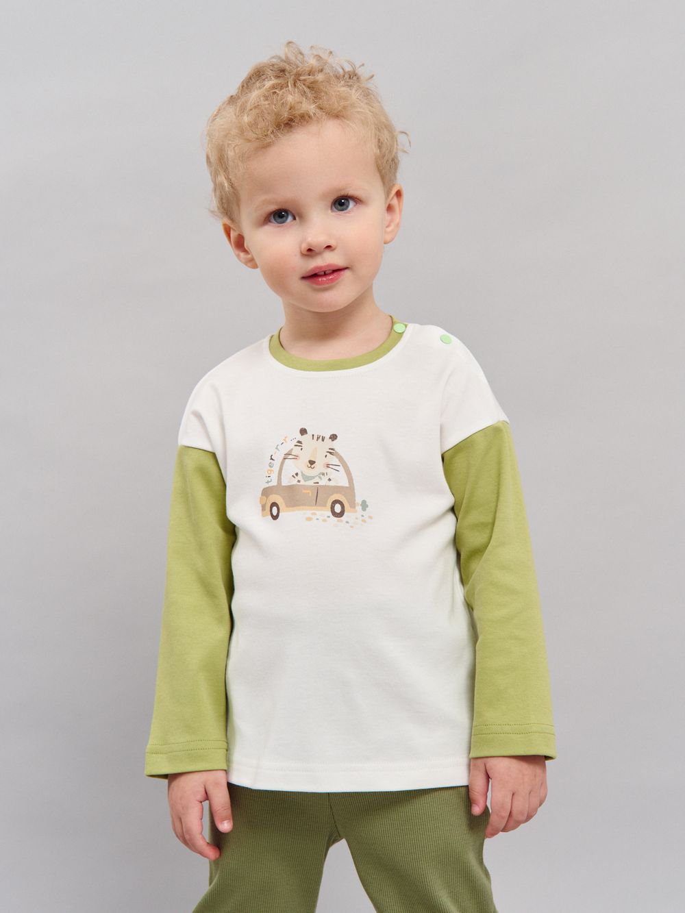 Лонгслив "Тигренок" с принтом 0+