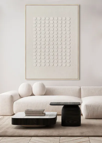 Постер Sandy 140х100 см, бежевый, белый