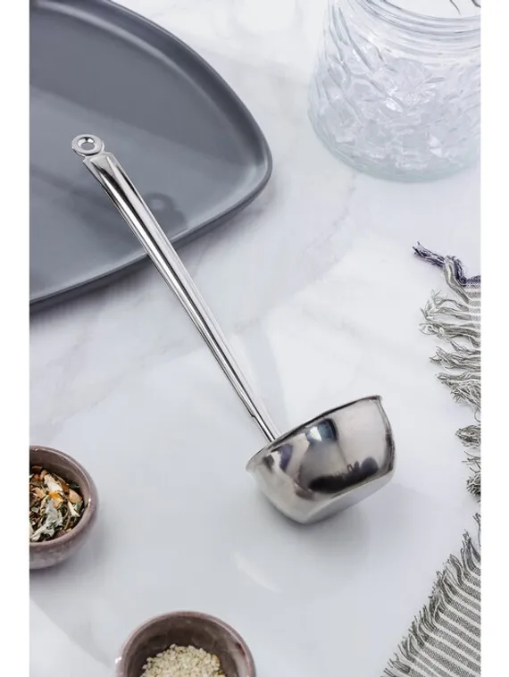 Ложка разливательная, 100 мл, цельнометаллическая ручка