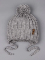 Шапка для мальчика осенняя на завязках