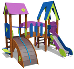 Игровой комплекс для детей 4-6 лет для уличной площадки