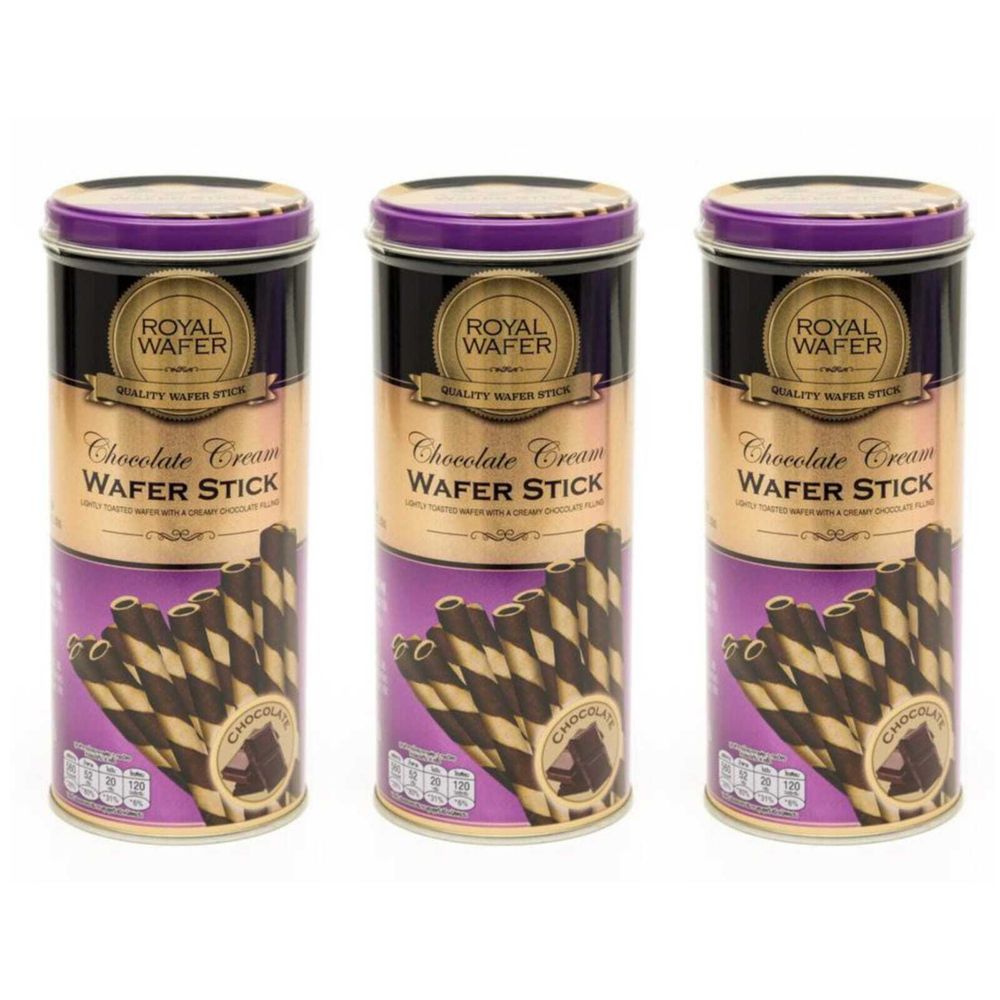 Вафельные трубочки Royal Wafer Шоколадная начинка 125 г 3 шт