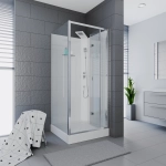 Кабина BELLA90T душевая без крыши Ceruttispa (90x90x215-225)