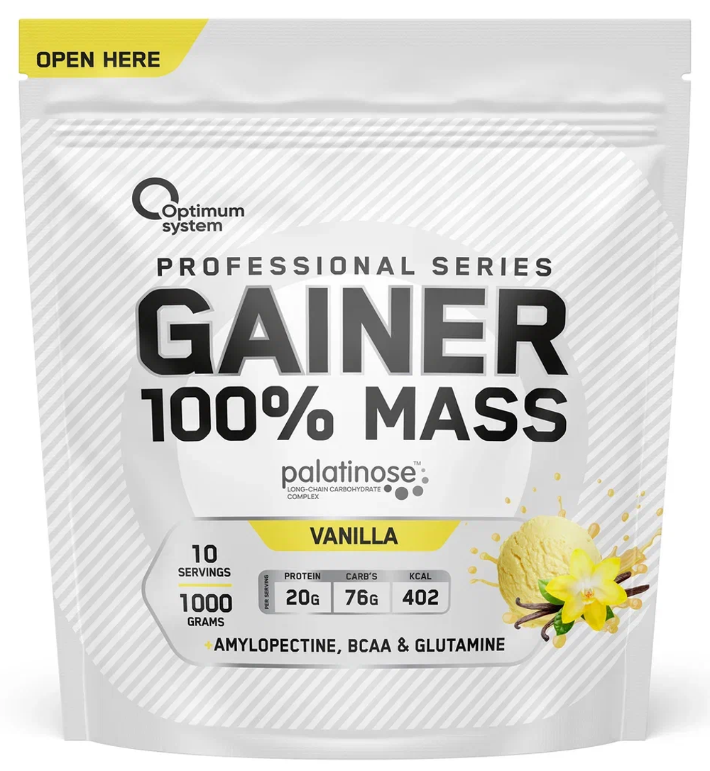 Гейнер Optimum System 100% Mass Gainer 1000 г