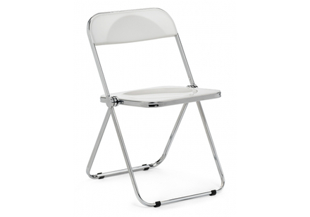 Пластиковый стул Fold складной white / chrome