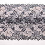 Кружево эластичное ПУДРА/СЕРЫЙ, 19см, Китай
