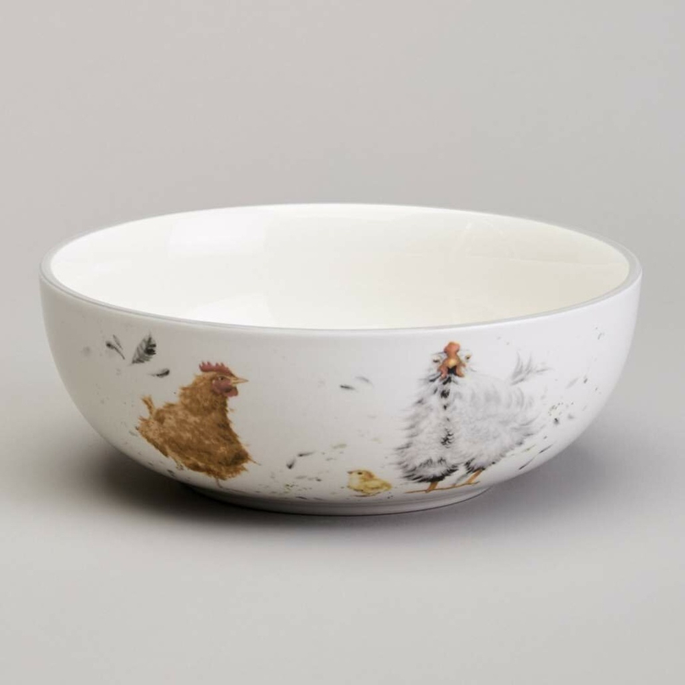 Салатник 650мл 16,5*6см "Funny hens"