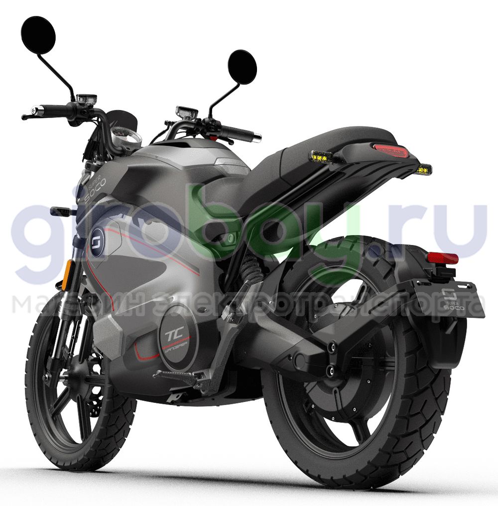 Электромотоцикл WHITE SIBERIA SUPER SOCO TC WANDERER (Серый) фото 2 фото №4